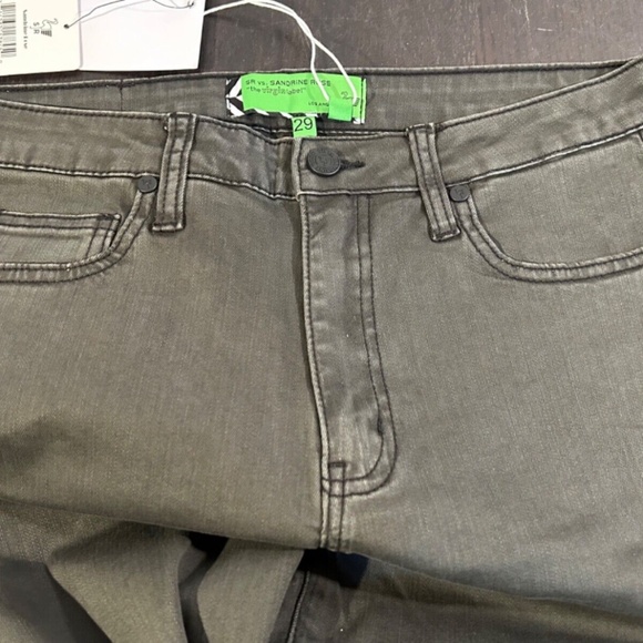 Sandrine Rose x Free People Super Flare Denim Jeans Charbon Size 29 - Picture 12 of 15